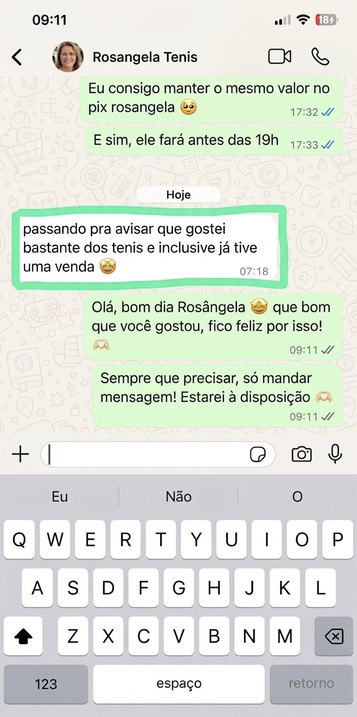 Cliente Rosângela já fez sua primeira venda